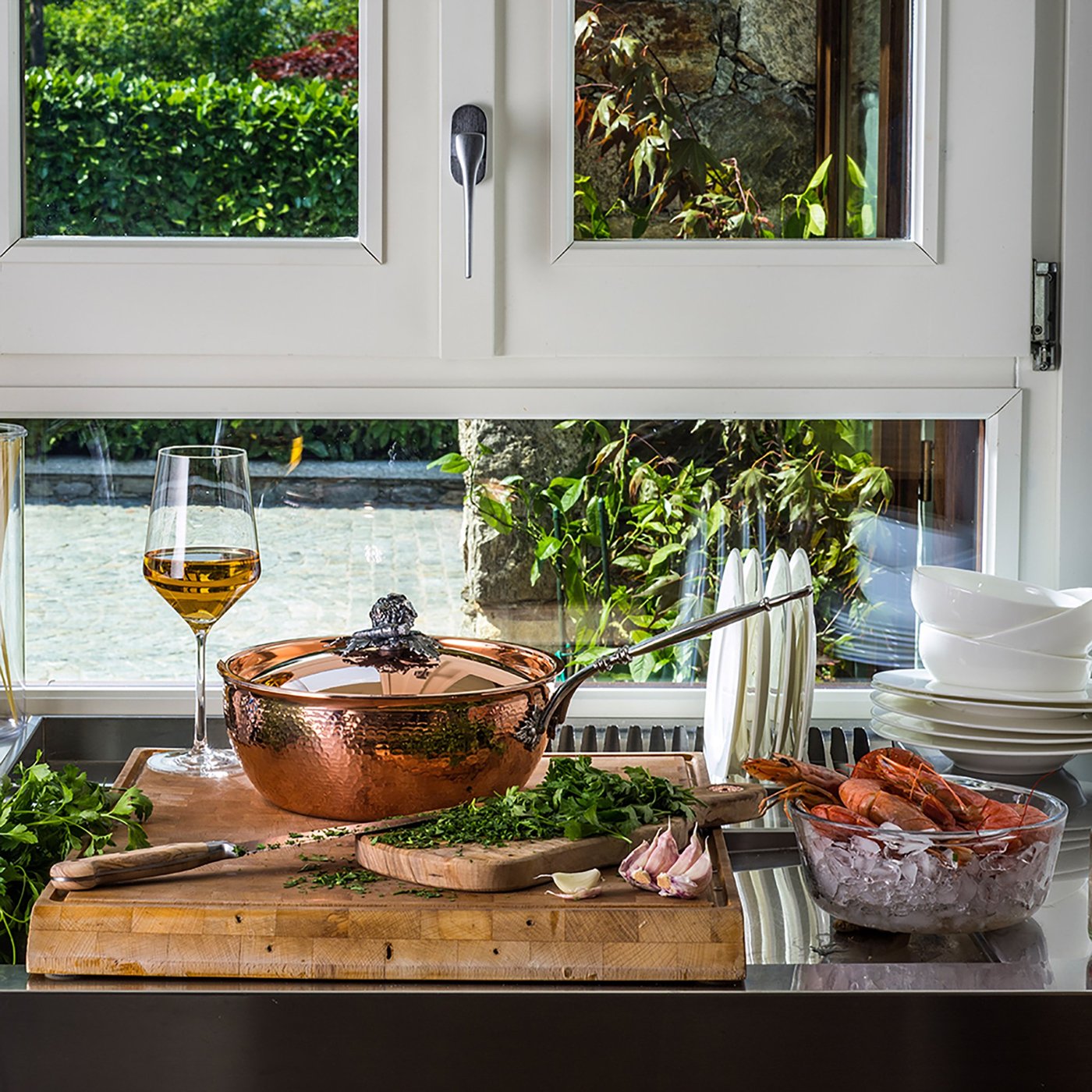 Ruffoni Opus Cupra Copper Chef Pan, 4 qt.