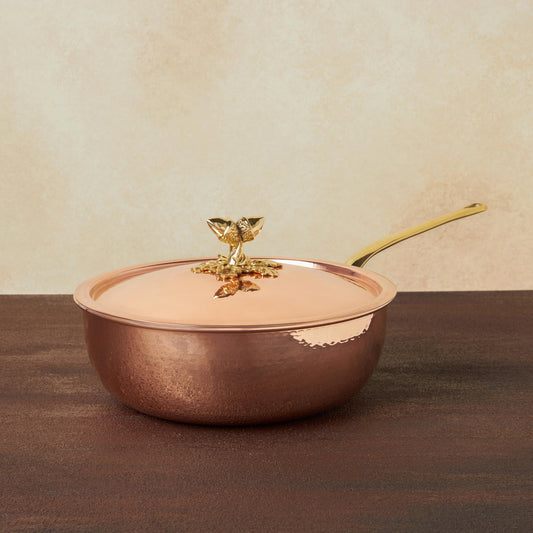 Ruffoni Historia Decor Copper Covered Chef Pan, 4 qt.