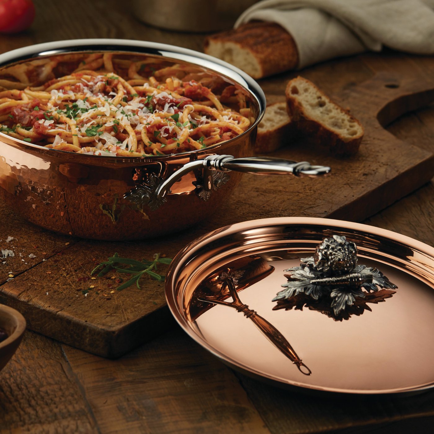 Ruffoni Opus Cupra Copper Chef Pan, 4 qt.