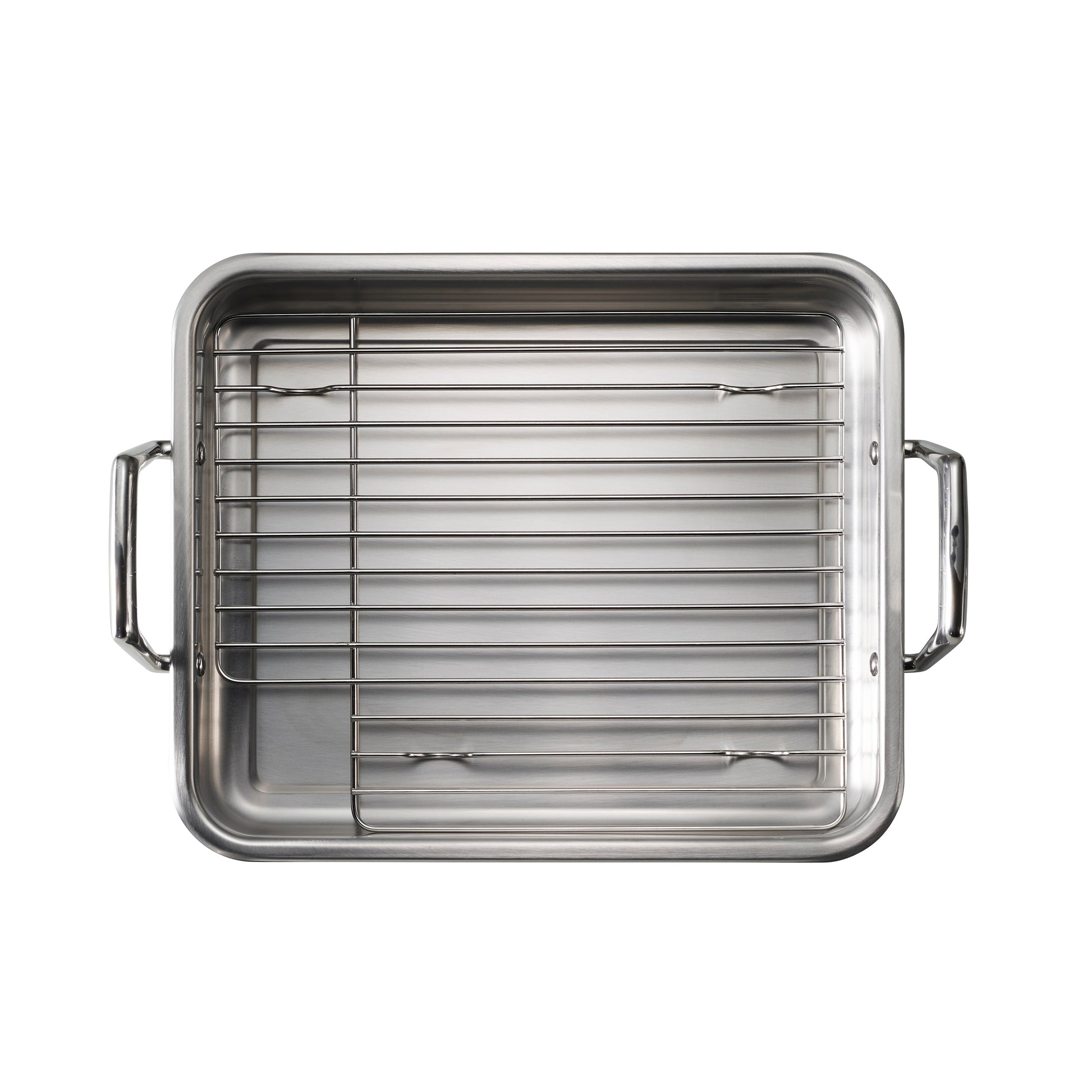 Tramontina Prima Stainless Steel Roasting Pan w/ Basting Grill, 13.5''