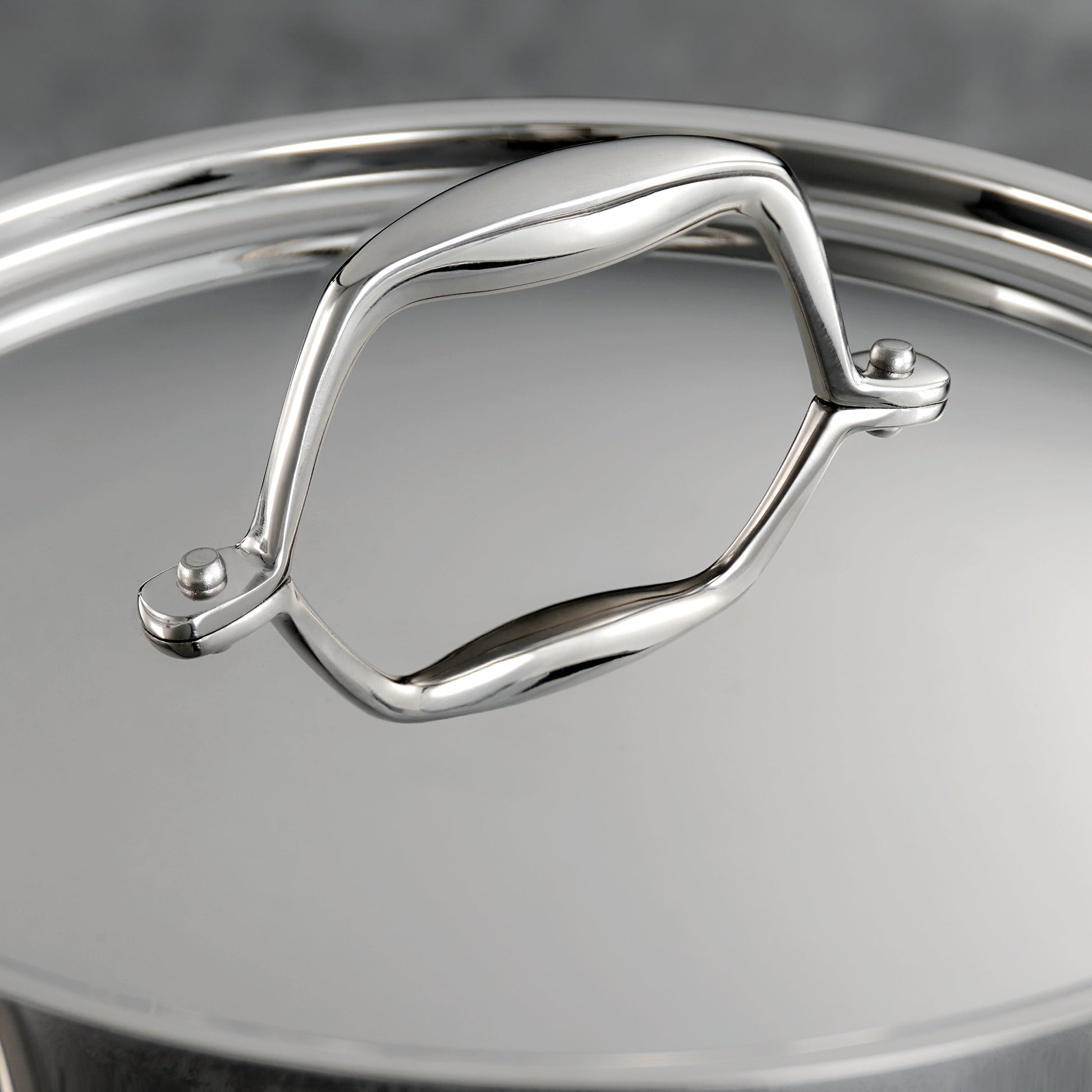 Tramontina Signature 3 Qt Tri-Ply Clad Stainless Steel Covered Deep Saute Pan