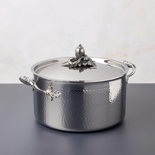 Ruffoni Opus Prima 8 Qt. Covered Stockpot (Pepper,Cucumber,String Bean)